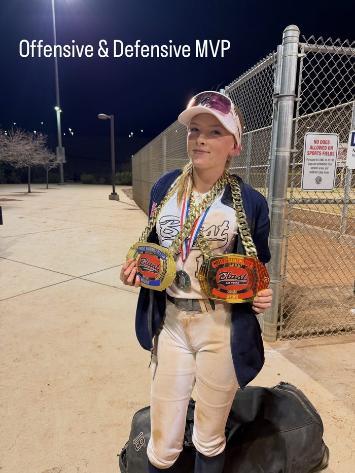 Payton Christiansen Offensive and Defensive MVP Las Vegas Blast